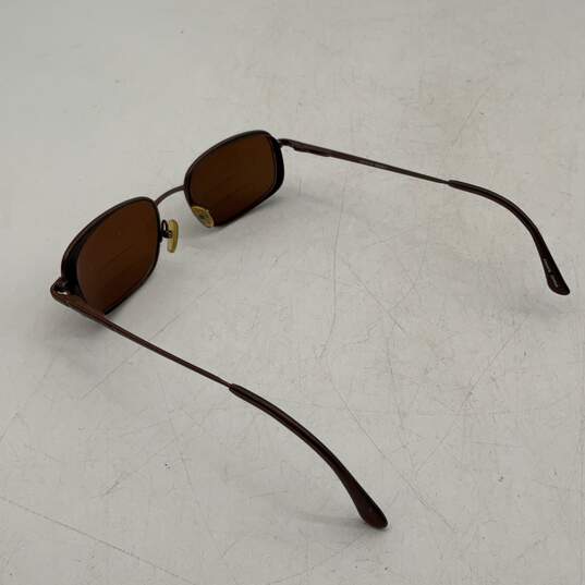 Armani Exchange Womens Brown Full-Rim Square Sunglasses With Bifocals And Case image number 5