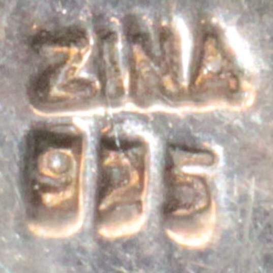Artisan ZINA Signed Sterling Silver Brooch - 8.69g image number 6