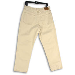 NWT Womens Beige Denim 5-Pocket Design Slouchy Boyfriend Jeans Size 28 alternative image