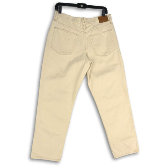 NWT Womens Beige Denim 5-Pocket Design Slouchy Boyfriend Jeans Size 28 image number 2