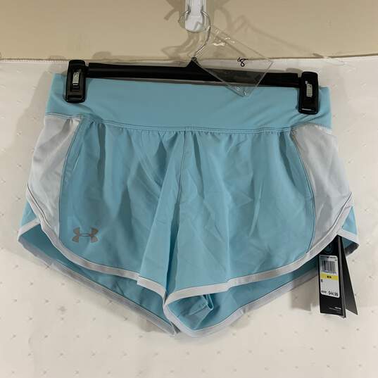 Women's Sky Blue Fitted Shorts, Sz. M image number 1
