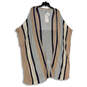 NWT Womens Multicolor Striped Tight-Knit Open Front Cardigan Sweater Size L image number 1