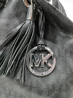 Women's Black Leather Michael Kors Purse alternative image