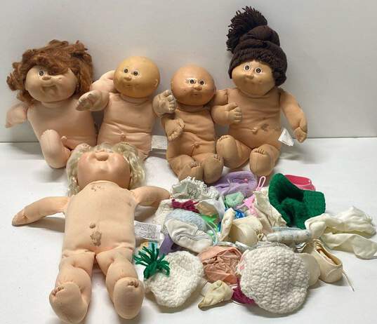 Vintage Cabbage Patch Kids Doll Bundle Of 5 With Accessories image number 1