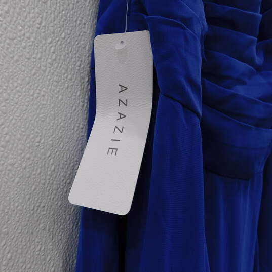 Azazie Womens Royal Blue Long Dress Size 16 NWT image number 6
