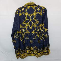AUTHENTICATED Mens Versace Collection Trend Silk Star Button Up Size 14.5 alternative image