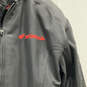Womens Black Pockets Long Sleeve Full-Zip Motorcycle Jacket Size Large image number 4