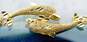 14K Yellow Gold Dolphin Motif Bracelet for Repair 2.9g image number 3