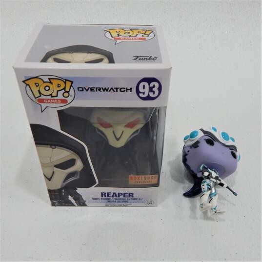 Funko Pop Games Overwatch Reaper 93 IOB & Widowmaker Figure Bundle image number 1