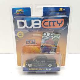 Jada Toys 2002 Dub City 2000 CHEVY S-10 Truck BLACK W DUB magazine Decal Durst NIP