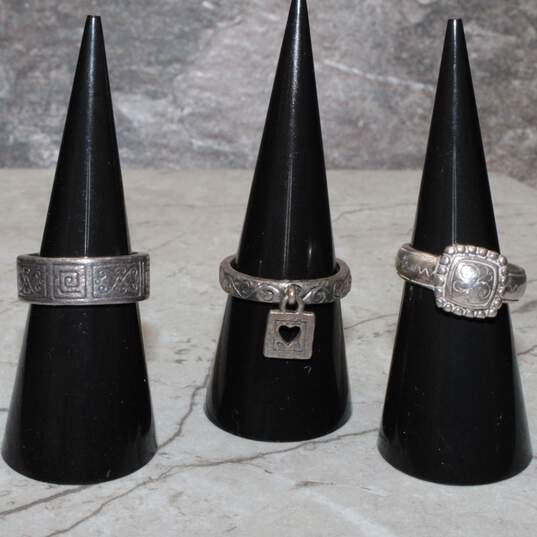 Assortment of 3 Brighton Sterling Silver Rings (Size 6-8) - 18.6g image number 2