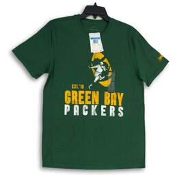 NWT Mens Green Green Bay Packers Crew Neck Short Sleeve Pullover T-Shirt Size M