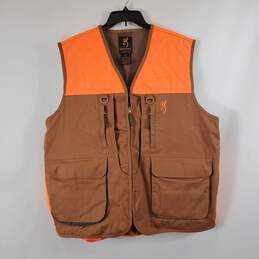 Browning Men's Brown/Orange Vest SZ XL