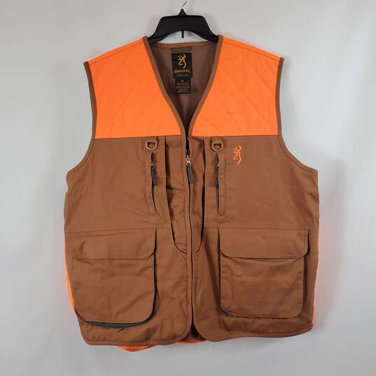 Browning Men's Brown/Orange Vest SZ XL image number 1
