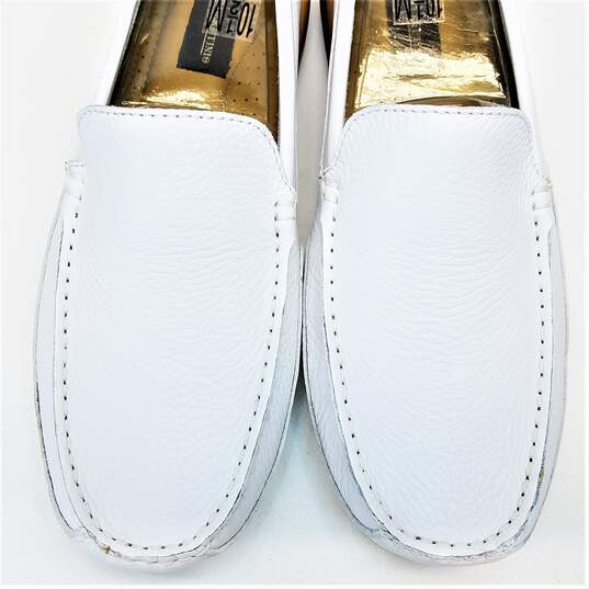 Giorgio Brutini Lotus White Leather Loafers Men's Size 10.5 image number 7