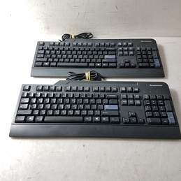 Lot of Two Lenovo USB PC Keyboards Model(KB1021 & KU-0225)