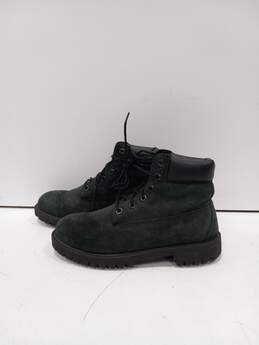 Women's Dark Green Hiking Boots Size 5 alternative image