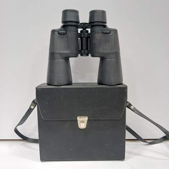 Bushnell 10x50 WA Binoculars With Storage Case image number 1