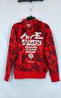 AAPE Men Red Camo Pullover Hoodie - Size L image number 4