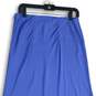 NWT Express Womens Blue Flat Front Side Zip Maxi Skirt Size Medium image number 4