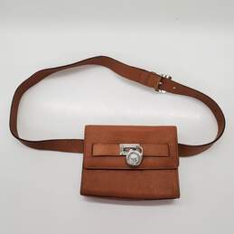 MICHAEL Michael Kors MK  Tan Leather Hamilton Belt Bag