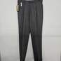 Men's Gray Textured Stria Dress Pants image number 1