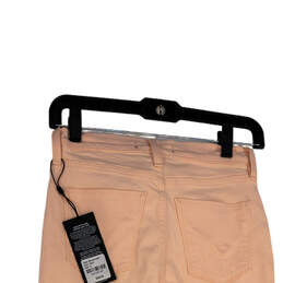 NWT Womens Pink Stretch Zip Pockets Light Wash Skinny Leg Jeans Size 24 alternative image