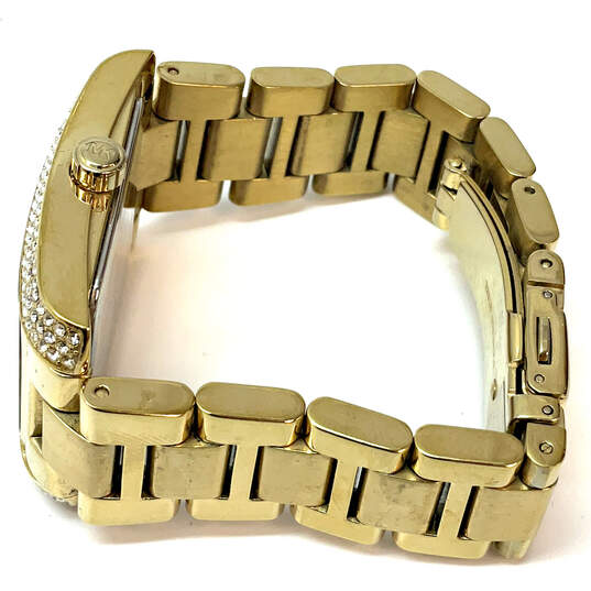 Designer Michael Kors MK-3254 Gold-Tone Stainless Steel Analog Wristwatch image number 4