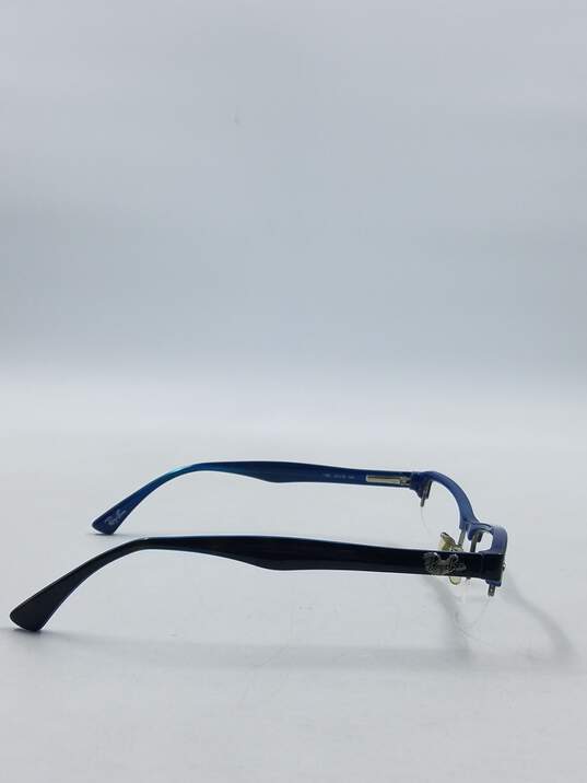 Ray-Ban Blue Rimless Rectangle Eyeglasses image number 5