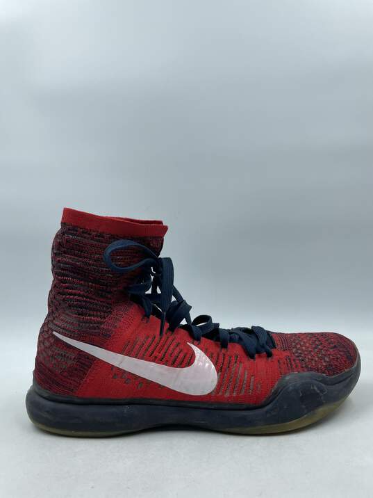 Authentic Nike Kobe 10 Elite High American Red M 11.5 image number 1
