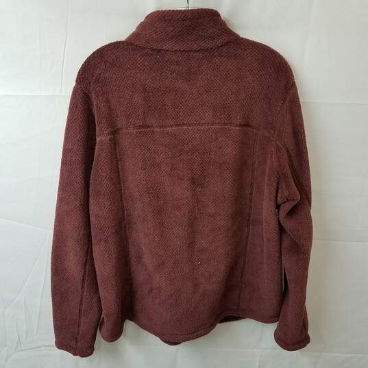 Patagonia Burgundy Long Sleeve Pullover Polartec Sweater Adult Size XL image number 2