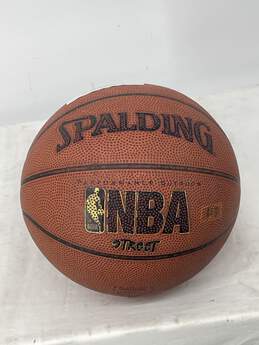 Orange Black Leather Water Resistant NBA Basketball Ball W-0550531-N