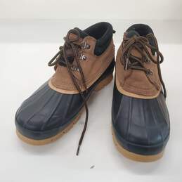 Bass Lace Up Waterproof Rain Boots Men's Size 10 alternative image