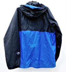 Mens Blue and Black Nylon Lightweight Full Zip Jacket SZ L alternative image