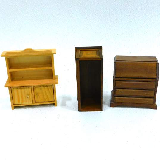 Assorted Vintage Dollhouse Furniture & Accessories Wood Craft Crafting DIY image number 6