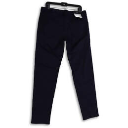 NWT Mens Navy Blue Denim Traveler Dark Wash Skinny Leg Jeans Size 34X34 alternative image