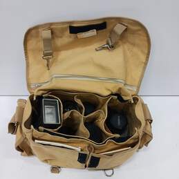 Yashica FR II Camera With Flash, Lens, And Accessories In Bag