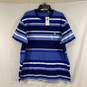 Women's Blue Striped POLO Ralph Lauren Pocket T-Shirt, Sz. XL image number 1
