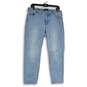 Talbots Womens Blue Denim Flawless 5 Pocket Design Slim Fit Ankle Jeans Size 14P image number 1