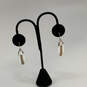 Designer Robert Lee Morris Two-Tone Wire Wrapped Fish Hook Drop Earrings image number 1