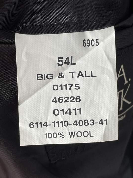 Mens Black Long Sleeve Blazer Pants 2 Piece Suit Set Size 54 T-0297271-A image number 6