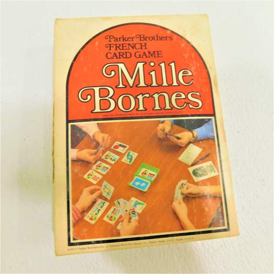 3 Vintage Parker Brothers Card Games Water Works, Milles Bornes & Flinch image number 6