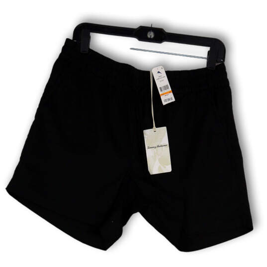 NWT Womens Black Elastic Waist Slash Pocket Pull-On Athletic Shorts Sz S image number 1