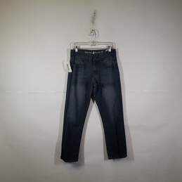 Mens Regular Fit Medium Wash Denim Straight Leg Jeans Size 30/30