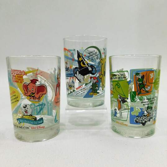 Lot of 3 McDonald's Walt Disney Glass 100 Years of Magic Mickey Mouse image number 3