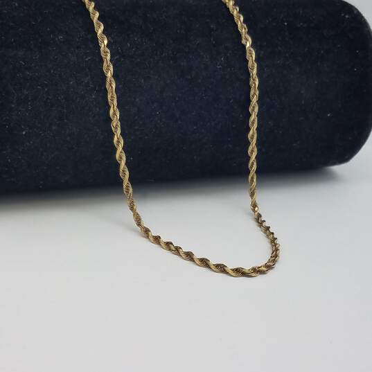 OR 14k Gold 2mm Rope Chain Necklace 6.0g image number 3
