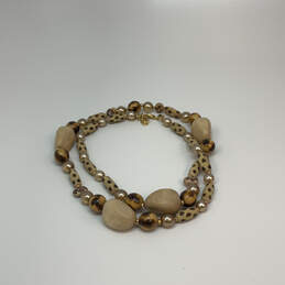 Designer Joan Rivers Gold-Tone Wood Brass Tribal Large Beaded Necklace alternative image