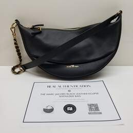 AUTHENTICATED The Marc Jacobs Black Leather Eclipse Shoulder Bag