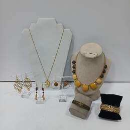 Bundle of Faux Gold Tone Costume Jewelry