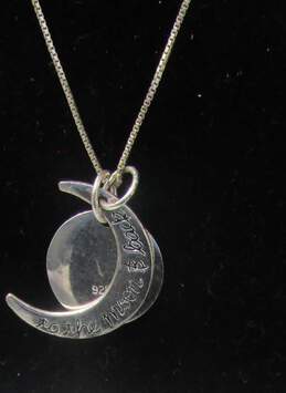 I Love You To The Moon And Back Sterling Silver Necklace